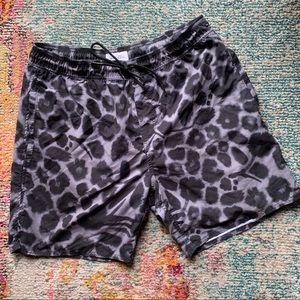 SATURDAYS NYC lined swim shorts